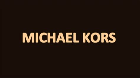 michael kors 發音|how to say michael kors.